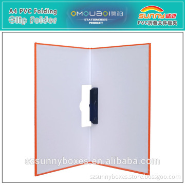 Handmade File Cover Decoration Folding PVC Leather Clipboard Presentation Folder